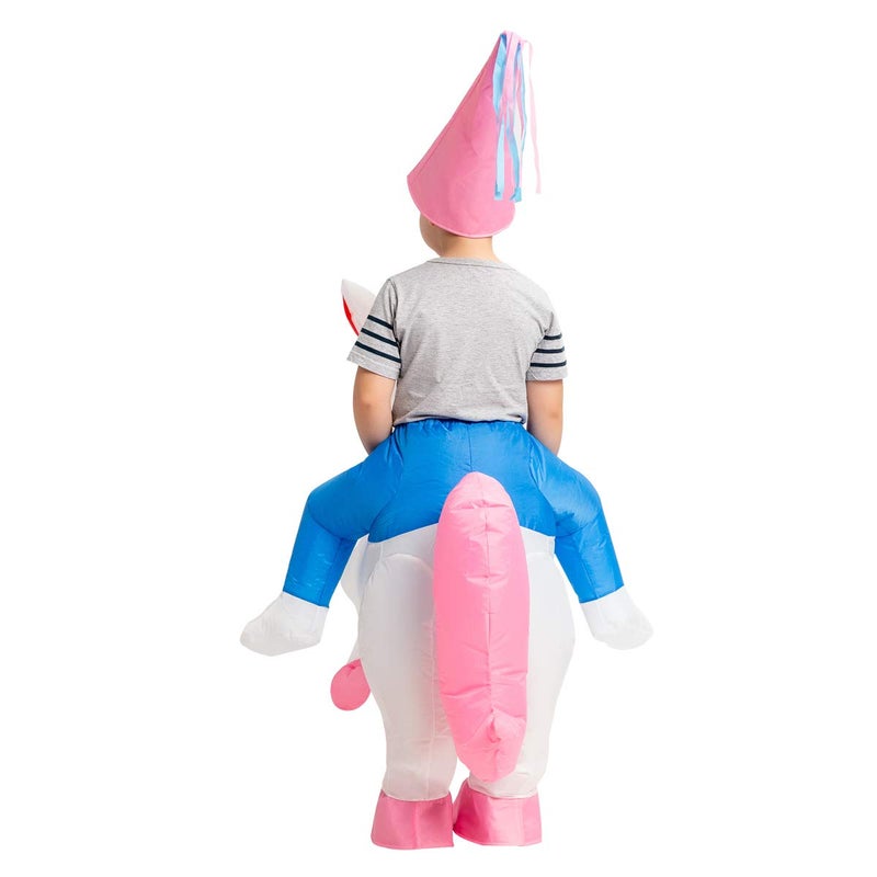 GOOSH Inflatable Unicorn Costume for Kids Halloween Costumes Boys Girls 55IN Funny Blow up Costume for Halloween Party Cosplay - Image 4